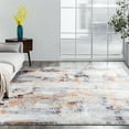 thumbnail image 5 of Abstract Grey/Rust/Gold Area Rug 7'6" x 9'6" 8' x 10' Rectangle, 5 of 5