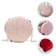 thumbnail image 2 of Mujeres Niñas Brillante de lentejuelas Seashell Cross-Body Bolsos de cadena de hombro Mini Pearl Shell bolso de mano de noche de embrague Feliz Sencillez, 2 of 5