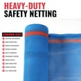thumbnail image 4 of SEALTECH Heavy Duty Safety Debris Netting Rolls - Fire Retardant,1/4” Mesh roll, for Scaffold Enclosure, Visibility Barrier, for Construction & Agricultural Use. (Blue-4 ft X 100 ft), 4 of 7