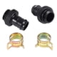 thumbnail image 3 of 2Pcs Barb Heatsinks Clamp For 3/8 Inch Id Tubing G1/4 Chromed Del, 3 of 5
