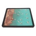 thumbnail image 5 of Dry Soaked Tea Plate Chinese Style Bamboo Alloy Walnut Creative Water Absorbing Tea Tray for Making Drinking Tea Square, 5 of 5