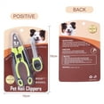 thumbnail image 4 of Pet Claw Clippers Professional Cat Nail Trimmer Dog Nail Clippers with Nail File, 4 of 10