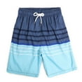 thumbnail image 2 of Axiiglly Mens Shorts Elastic Waist Drawstring Swimwear Beach Shorts Casual Holiday Surfing Swim Trunks Hawaiian Bathing Suits Plus Size Board Shorts with Pockets, 2 of 6