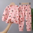 thumbnail image 2 of Gibobby Toddler Baby Boy Clothes Crewneck Fall 12 24 Months 2T 3T 4T Boy Winter Outfits Sweatshirt Long Sleeve Pants Clothes Set(1-2 Years,Pink), 2 of 4