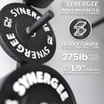 thumbnail image 2 of Synergee Weight Plate Storage Rack. Wall Mounted Weight Plate Holder. 4 Pegs with 1000 lb Weight Capacity Storage Rack, 2 of 6