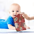 thumbnail image 5 of SKYSONIC 5 PCS Halloween Cute Ghost Baby Muslin Washcloths, Skull Spooky Face Towel Burp Cloths Ultrasoft Absorbent Cotton Bath Wipes Towels for Newborn Boys Girls, 5 of 7