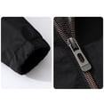 thumbnail image 6 of Annhoo Men Stand Collar Jacket Solid Color Zip Up Lightweight Comfy Outerwear Casual Dressy Work Business Coat, 6 of 8