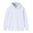thumbnail image 6 of Byoo Toddler Girl Oversize Hoodie Solid Color Long Sleeve Soft Sport Hoody Sweatshirt Cute Comfort Pullovers Top, 6 of 7