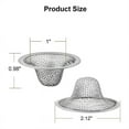 thumbnail image 6 of 6 Pack - 2.125Inch Top / 1Inch Basket Mesh Sink Drain Strainer Hair Catcher for Bathroom Sink, Utility, Slop, Laundry, 6 of 7