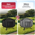 thumbnail image 5 of Fire Pit Cover - Round, 22-34 Inch, Heavy Duty Oxford Fabric, Waterproof, 5 of 6