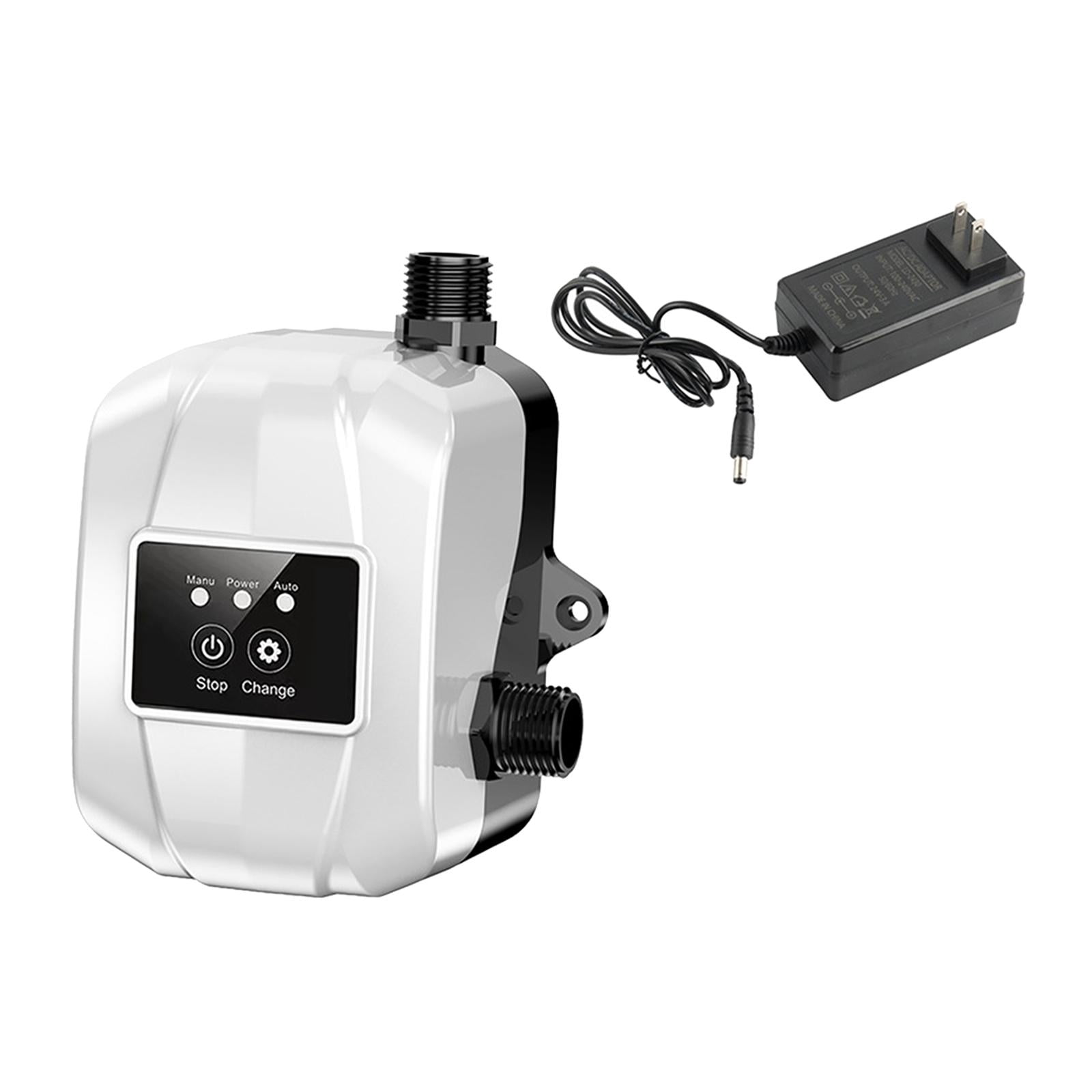 Water Pressure Booster Pump Automatic Shower Booster Pump Portable Small 150PA Domestic Brushless Water Pump for Solar Heater Faucet Shower White