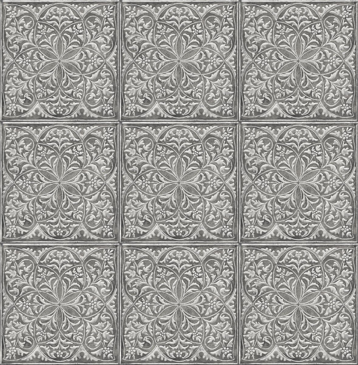 NextWall Faux Embossed Tile Peel and Stick Wallpaper - Walmart.com
