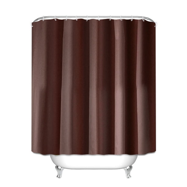 Xiao Hua Cortinas de ducha para baño, de tela lavable, impermeables, color marrón