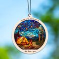 thumbnail image 6 of Starry Camp Fire Stained Glass Suncatcher Ornament – Ornament Gift for Family, Friends, Men & Women, Christmas 2025 Keepsake, 6 of 6