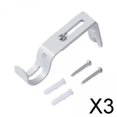 thumbnail image 1 of 2 Soportes para Barra de Cortina para Barra de Cortinas de 1 Pulgada, Soporte Universal Ajustable para Barra de Cortina Resistente, Fácil de Instalar 3 piezas, 1 of 9