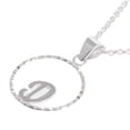 thumbnail image 4 of NOVICA Sterling silver pendant necklace, 'Circled D', 4 of 9