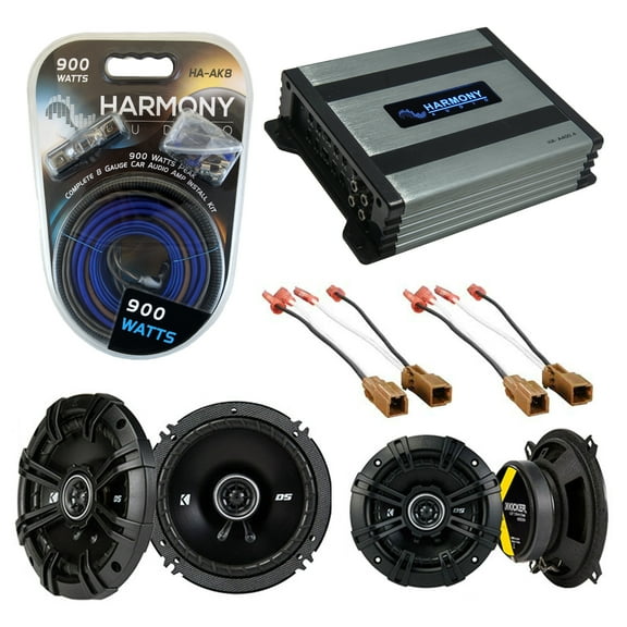 Fits Nissan Frontier 1998-2004 Speaker Upgrade Kicker DSC65 DSC5 & HA-A400.4 Amp