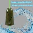 thumbnail image 5 of Reaction Tackle Tungsten Bullet Fishing Weights / Worm Sinkers for Bass Fishing - 3/16 Green Pumpkin, 5 of 7
