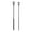 Black, variant on Silicone Straw Cleaner Brush,Reusable Bendable Straw Cleaning Brush with Steel Core & Handle,with Extra-Long Design,for Bottles Cups Tubes,Thin Metal Straws