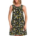 thumbnail image 1 of Disketp cartoon Skull spider web para Vestido sin Mangas para Mujeres, Vestidos de Verano para Mujeres, Casual y Holgado para la Playa, 1 of 7