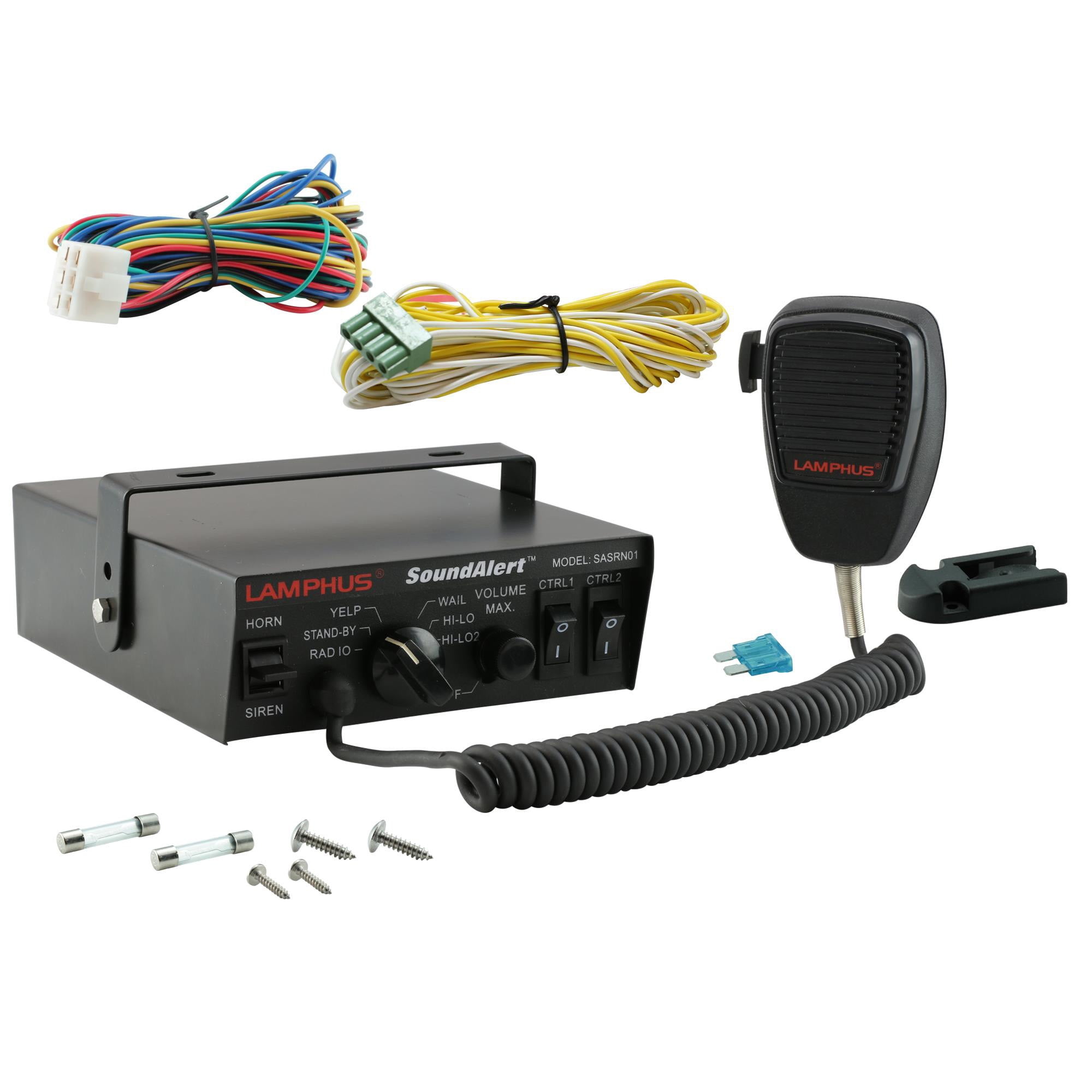 LAMPHUS SoundAlert 100 Watt Hand-held Microphone & 5 Audio Warning Mode ...
