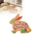 thumbnail image 1 of TIELUTT 2026 Easter Bunny Shaped Welcome Mat Easter Absorbent Non and Durable Mat Velvet Easter Bunny Thin Blanket Area Rug Soft Lightweight Soft Blanket Fall Throw Blanket Plaid Shag Blanket, 1 of 7