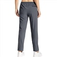 thumbnail image 4 of Pantalones de Senderismo para Mujer, de Secado Rápido, Ligeros, con Cintura Elástica Impermeable, para Todas las Estaciones Gris Oscuro M, 4 of 7