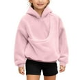 thumbnail image 2 of Aihuaihua Pet Carrier Hoodies for Girls Boys Fuzzy Hoodies Oversized Front Pouch Sweatshirt with Puppy Dogs and Cat Pocket 3-14Y, 2 of 8
