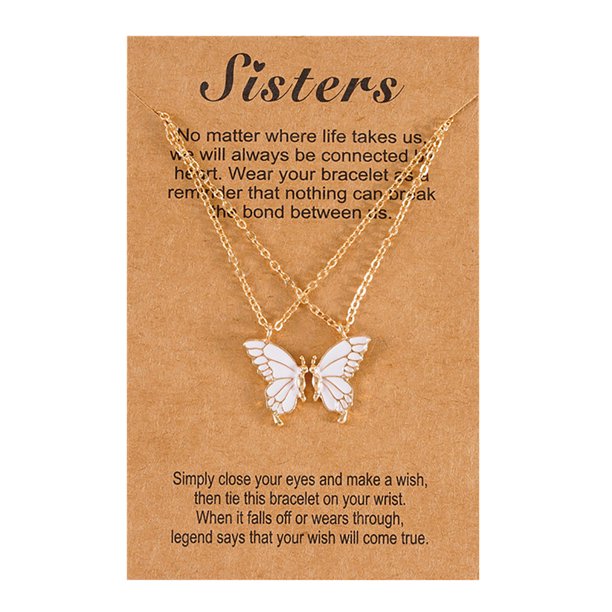 Collar de la Amistad 2 Mejor Amigo Collar Regalos para Niñas Mujeres Distancia Regalos de Cumpleaños