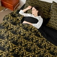 thumbnail image 4 of Feelyou Gold Mandala Damask Twin Bedding Sets 7pcs, Rustic Butterfly Bedding Comforter Set, 4 of 8