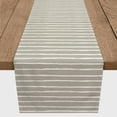 thumbnail image 3 of Creative Products Sketch Stripes Khaki 16x72 Poly Twill Table Runner, 3 of 3