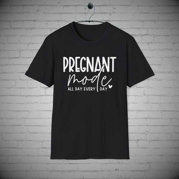 Pregnant t-shirt, Pregnancy Mode tee, New Mom's Gift, New Mother Shirt