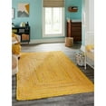 thumbnail image 2 of Unique Loom Braided Chindi Knotted Area Rug 2' x 3' Rectangular Yellow/Beige, 2 of 2