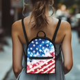 thumbnail image 4 of HELLHERO USA Flag Star Fireworks Small Backpack with Lightweight Zipper Closure Mini Backpack for Dating, Polyester Travel Handbags for Daily, 4 of 8