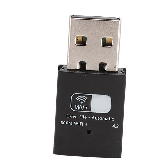 WIFI Drive Free 600M Bluetooth 4.2 Transmisor receptor de audio 2 en 1 Tarjeta de red inalámbrica USB de doble frecuencia