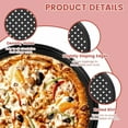 thumbnail image 4 of 4 Pack 12 Inch Round Pizza Pan with Holes, Pizza Tray for Oven Carbon Steel Non-Stick Platter Bakeware, Baking Pans, for Home Restaurant Kitchen Baking(Black), 4 of 7