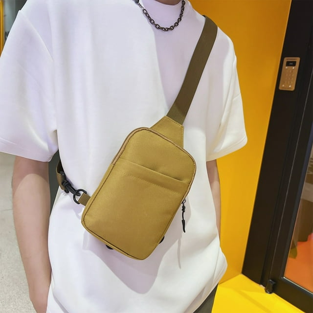 Fiudx Bolso de Pecho, Diseño Moderno para El Hombro, Correa Ajustable, Material de Nailon, Impermeable, Uso Informal, Ligero y Duradero, Tamaño 20 X 14 X 5 Cm.