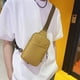 thumbnail image 1 of Chest Bag | Nylon Messenger Bag | Unisex Fitness Sling Bag | Adjustable Shoulder Strap | Waterproof Durable Design | Casual Front Crossbody | Black White Khaki | 20x14x5cm | Lightweight 120g, 1 of 8