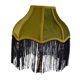 thumbnail image 5 of Pantalla lámpara tela con borlas, elegante, para bombilla E27, decorativa, retro, para sala estar, noche, dormitorio, cafetería o Verde, 5 of 8