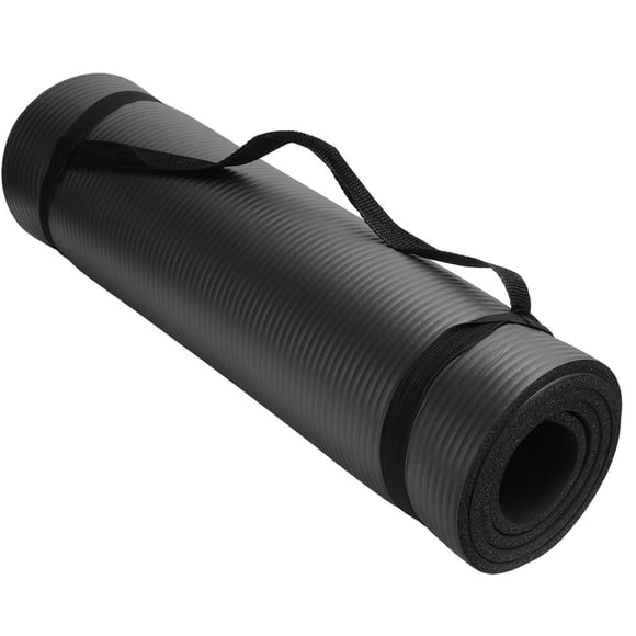 1/2-Inch Extra Thick Exercise Mat with Carrying Strap for Fitness Pilates and Floor Workouts