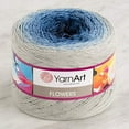 thumbnail image 2 of YarnArt Flowers Yarn 55% Cotton 45% Acrylic 250gr 1094yds Multicolor Cotton Yarn Rainbow Crochet Yarn Spring Summer 2 Sport Yarn (271), 2 of 4