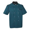 thumbnail image 1 of Chaqueta de Chef de Manga Corta, Uniforme de Cocinero de Restaurante, Hecho de Algodón para Hombres Y Mujeres - Verde, XL SG Sunnimix Chaqueta de uniforme, 1 of 8