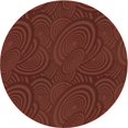 thumbnail image 1 of Ahgly Company Machine Washable Indoor Round Transitional Mahogany Brown Area Rugs, 6' Round, 1 of 7