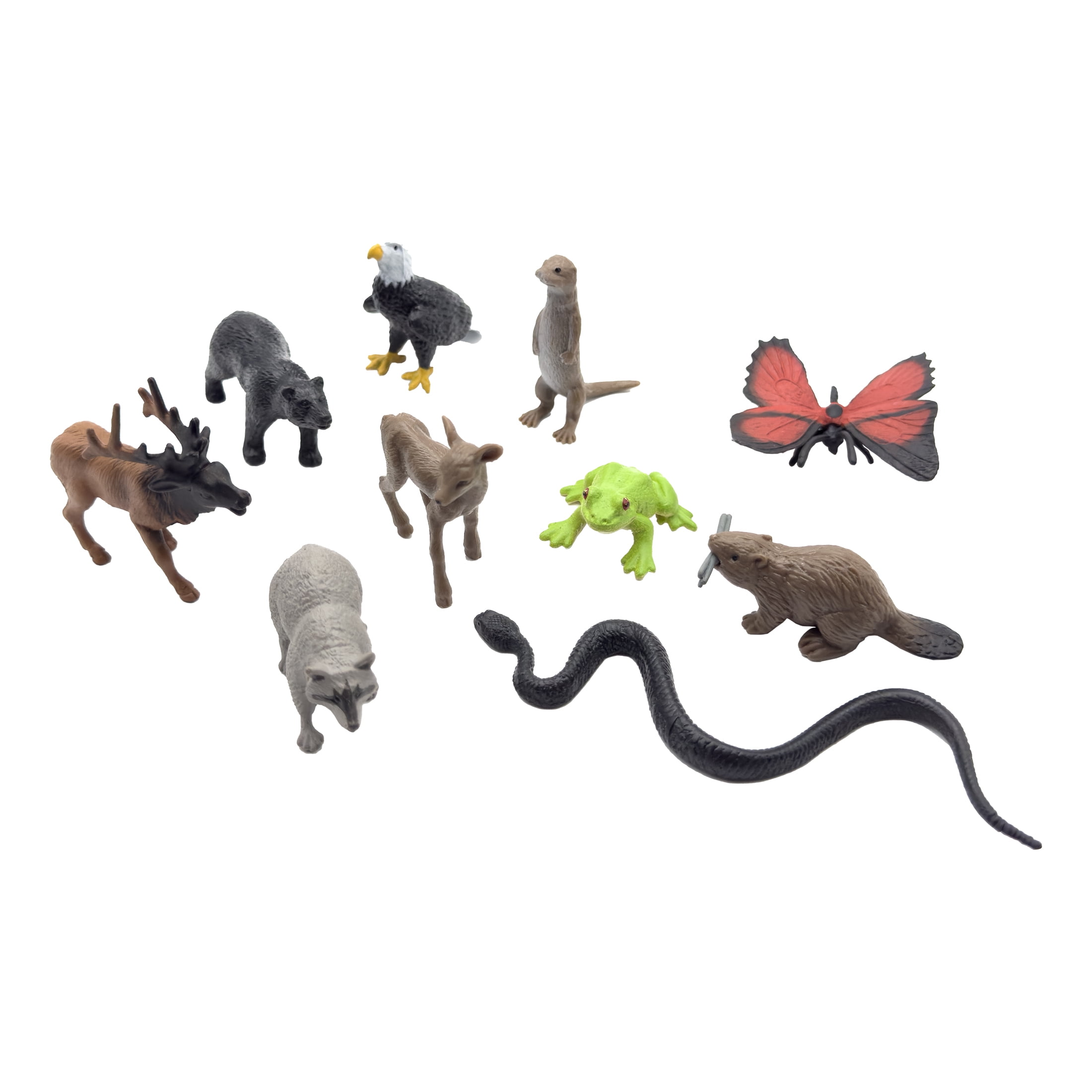 Best Brands Woodland Animal Toy Figurines for Kids Learning, 10 Count