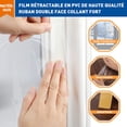 thumbnail image 3 of Película aislante térmica para ventana, transparente y retráctil, película de acristalamiento térmico con cinta adhesiva, antifrío, 1,5 x 2,5 m, 2 piezas esquí esquí Gafas de esquí, 3 of 5