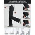 thumbnail image 2 of Pantalón impermeable térmico de forro polar para mujer baleaf, negro, talla S, 2 of 8