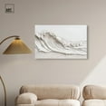 thumbnail image 3 of Wave on White Canvas Neutral Boho by Art Remedy, Gallery Wrapped, 36 x 24, 3 of 7