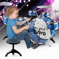thumbnail image 2 of Juguete Educativo Para Niños, Instrumento De Percusión, Juego De Batería, Juego De Batería De Jazz De Simulación Con 5 Tambores Minnieouse EL009043-00, 2 of 5