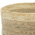 thumbnail image 5 of Northlight Set of 3 Twisted Weave and Zig Zag Sewn Seagrass Storage Baskets 16.5", 5 of 6