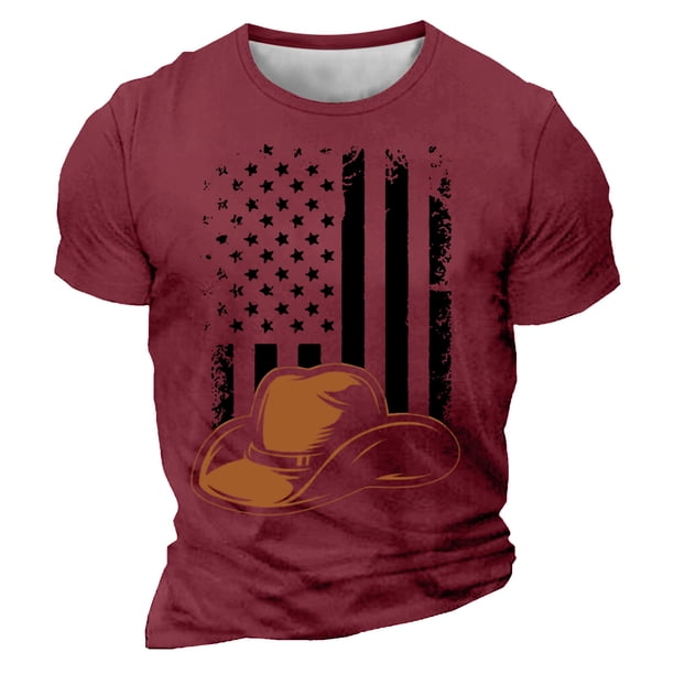 Camisetas de Manga Larga para Hombres Imprimir Casual Cuello Redondo Camiseta de Manga Corta, Camisetas de Manga Larga para Hombres Algodón
